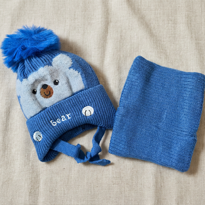 🧒❄️ Gorro con Cuellera para Niño – Abrigo Completo, Suave y Súper Cálido
