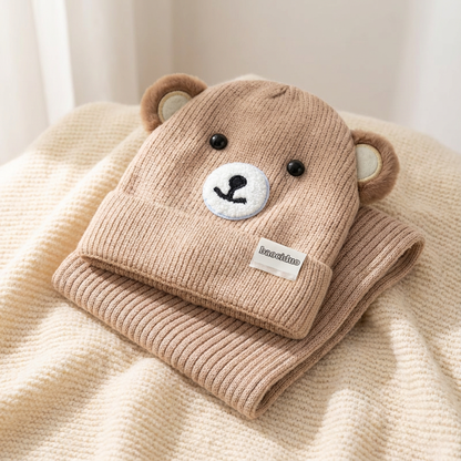 🧒❄️ Gorro con Cuellera para Niño – Abrigo Completo, Suave y Súper Cálido