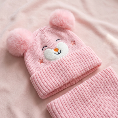 🧒❄️ Gorro con Cuellera para Niño – Abrigo Completo, Suave y Súper Cálido