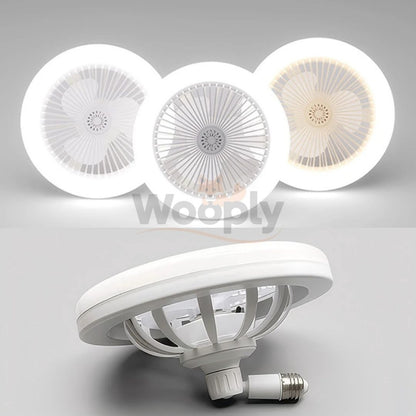 Foco LED con Ventilador 360°  – Control a Distancia