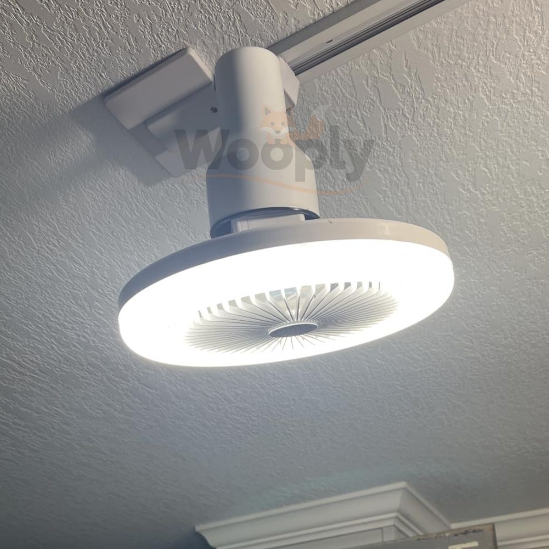 Foco LED con Ventilador 360°  – Control a Distancia