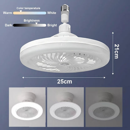 Foco LED con Ventilador 360°  – Control a Distancia
